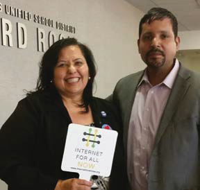 LAUSD Board Member Monica Garcia and CETF S2H Manager Agustin Urgiles