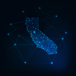 The state of California lit by fiber