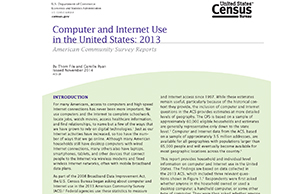Computer and Internet Use in the United States: 2013