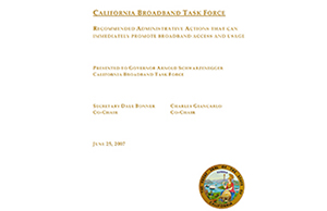 California Broadband Task Force 2007 Report Cover