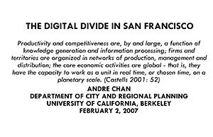 The Digital Divide in San Francisco